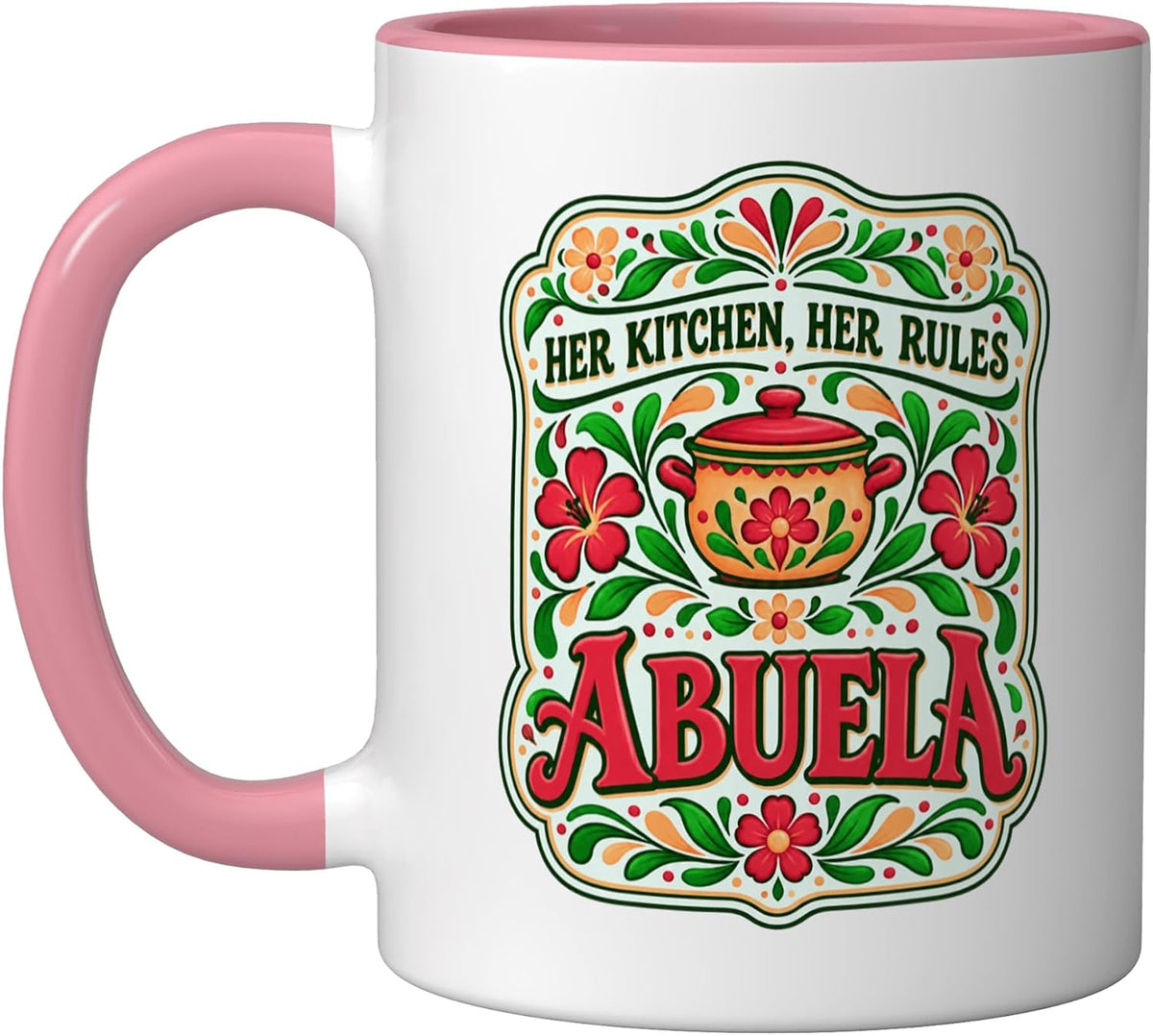 Her Kitchen Her Rules Abuela Art Ceramic Mug