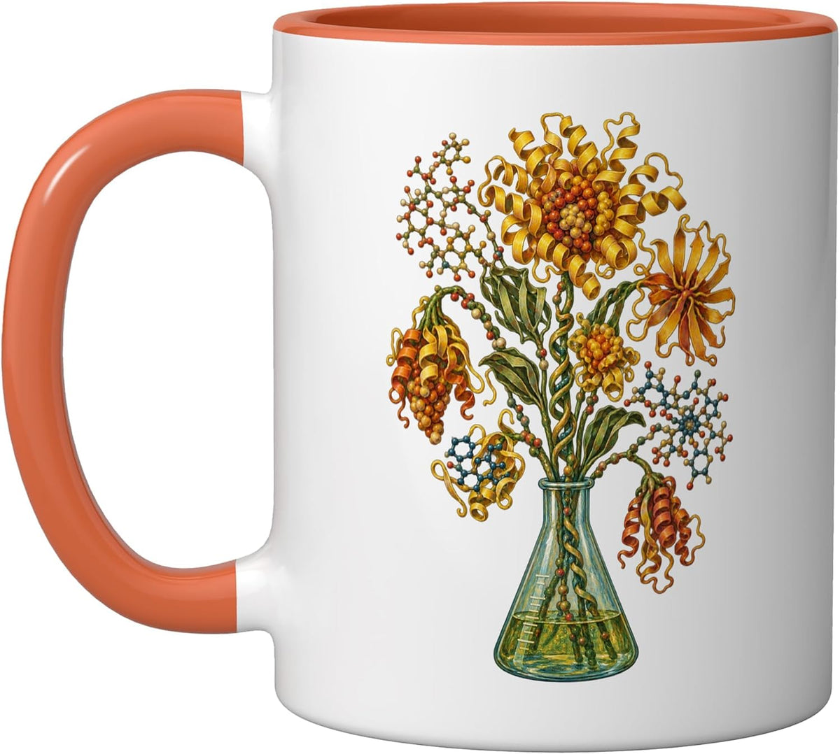 Molecular Sunflowers In A Flask For Chemists Ceramic Mug