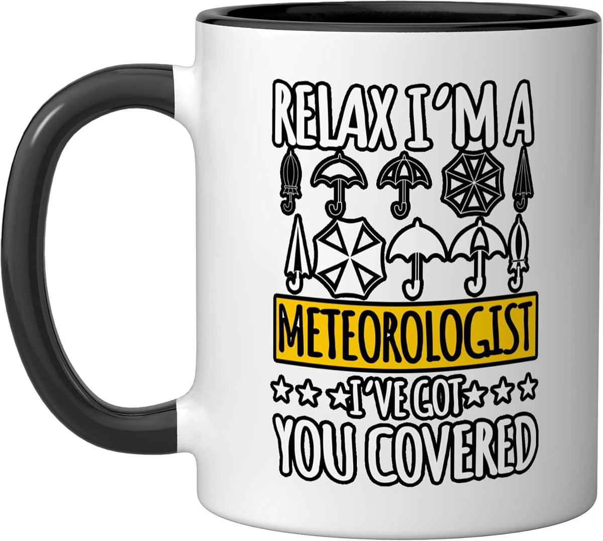 Meteorologist Weather Forecaster Meteorology Umbrella Ceramic Mug