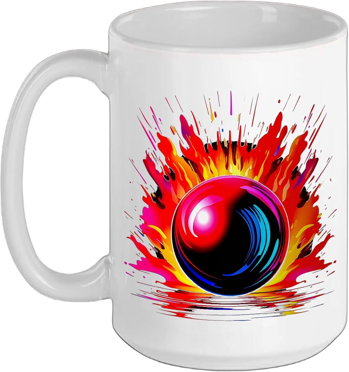 Bowling Artwork Ceramic Mug