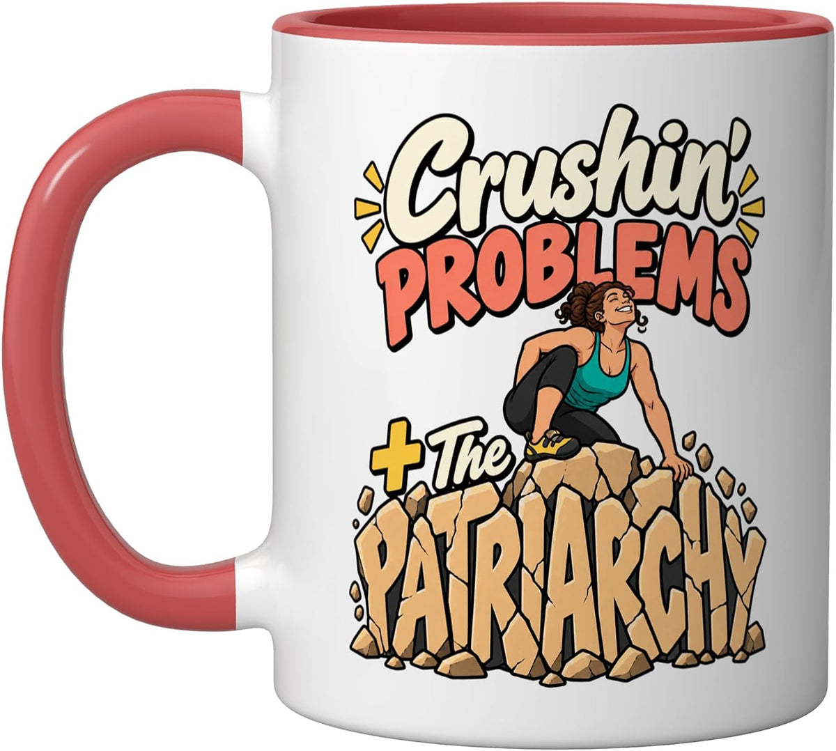 Women Rock Climbing Bouldering Women Empowerment Fans Ceramic Mug