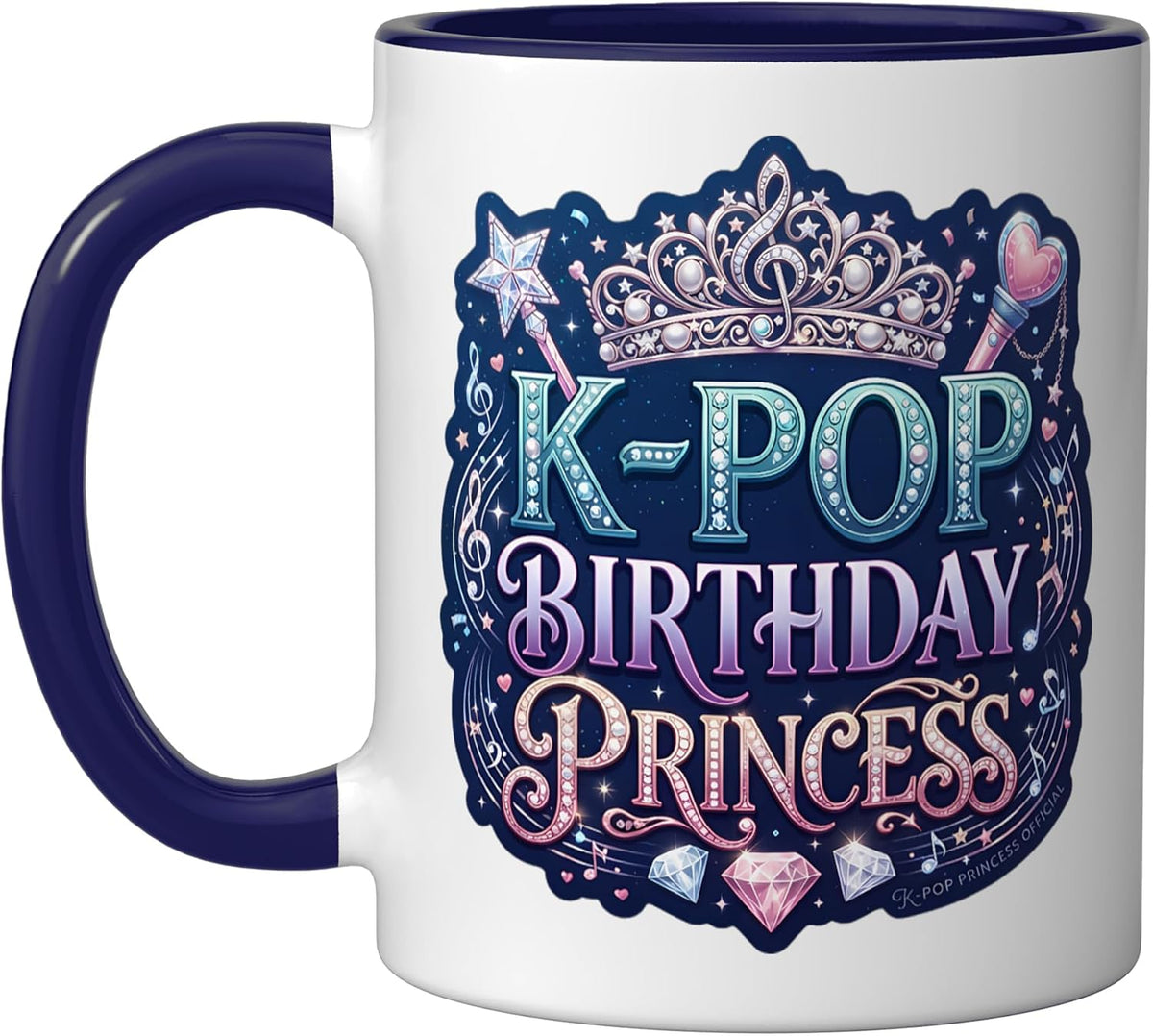 K-Pop Birthday Princess Crown Girl Music Pop Graphic Ceramic Mug