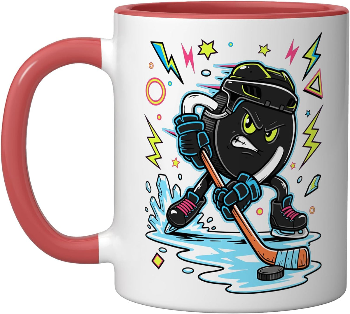 Retro Arcade Ice Hockey Ceramic Mug