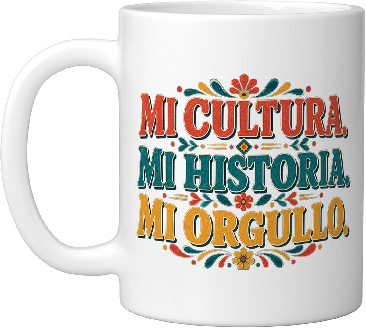 Hispanic Heritage Folk Art Cultura Historia Orgullo Ceramic Mug