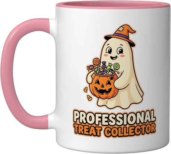 Ghost Halloween Trick Treat Candy Pail Kawaii Ceramic Mug