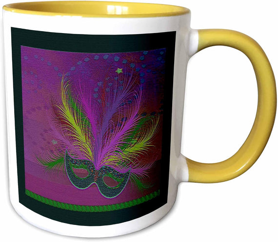 Beverly Turner Mardi Gras Design Ceramic Mug