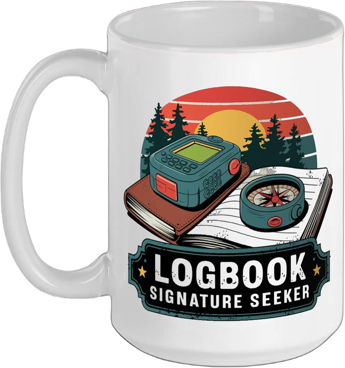 Logbook Signature Seeker Geocache Hunting & Geocaching Ceramic Mug