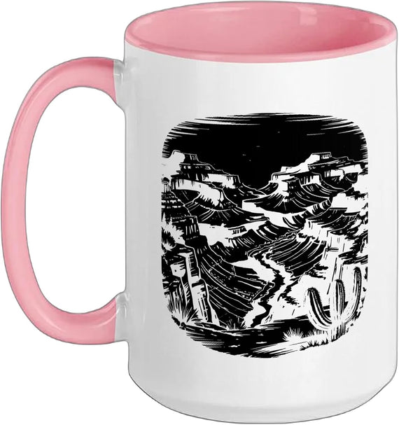 Layers Silhouette Rim Hiker R2r South North Ceramic Mug