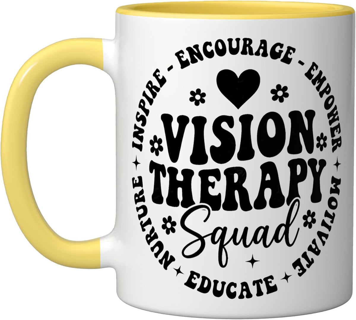 Vision Therapy Squad Inspire Empower Educate Optometry Ceramic Mug