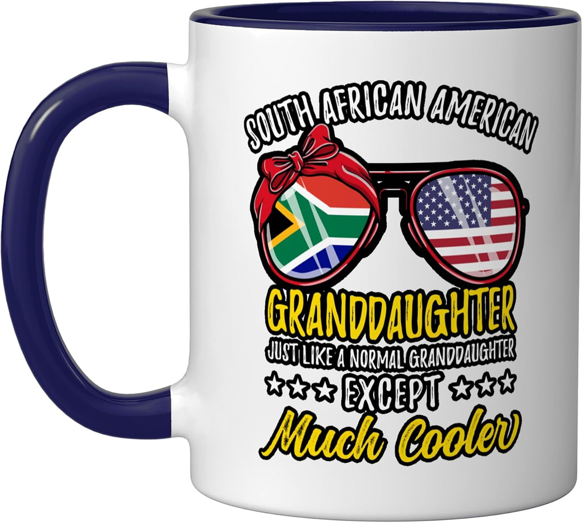 Funny South African American Granddaughter Ceramic Mug