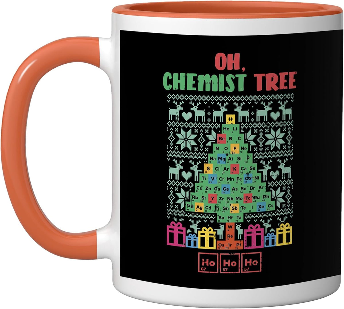 Christmas Chemist Tree Shirt Chemistry Physics Periodic Ceramic Mug