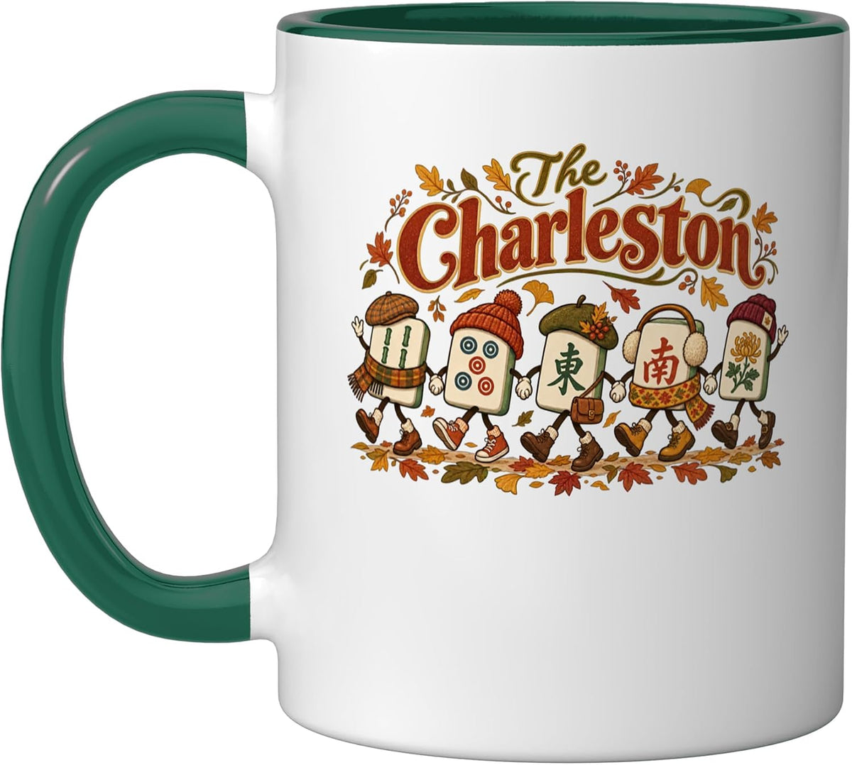 Fall Mahjong Charleston Dance Ceramic Mug