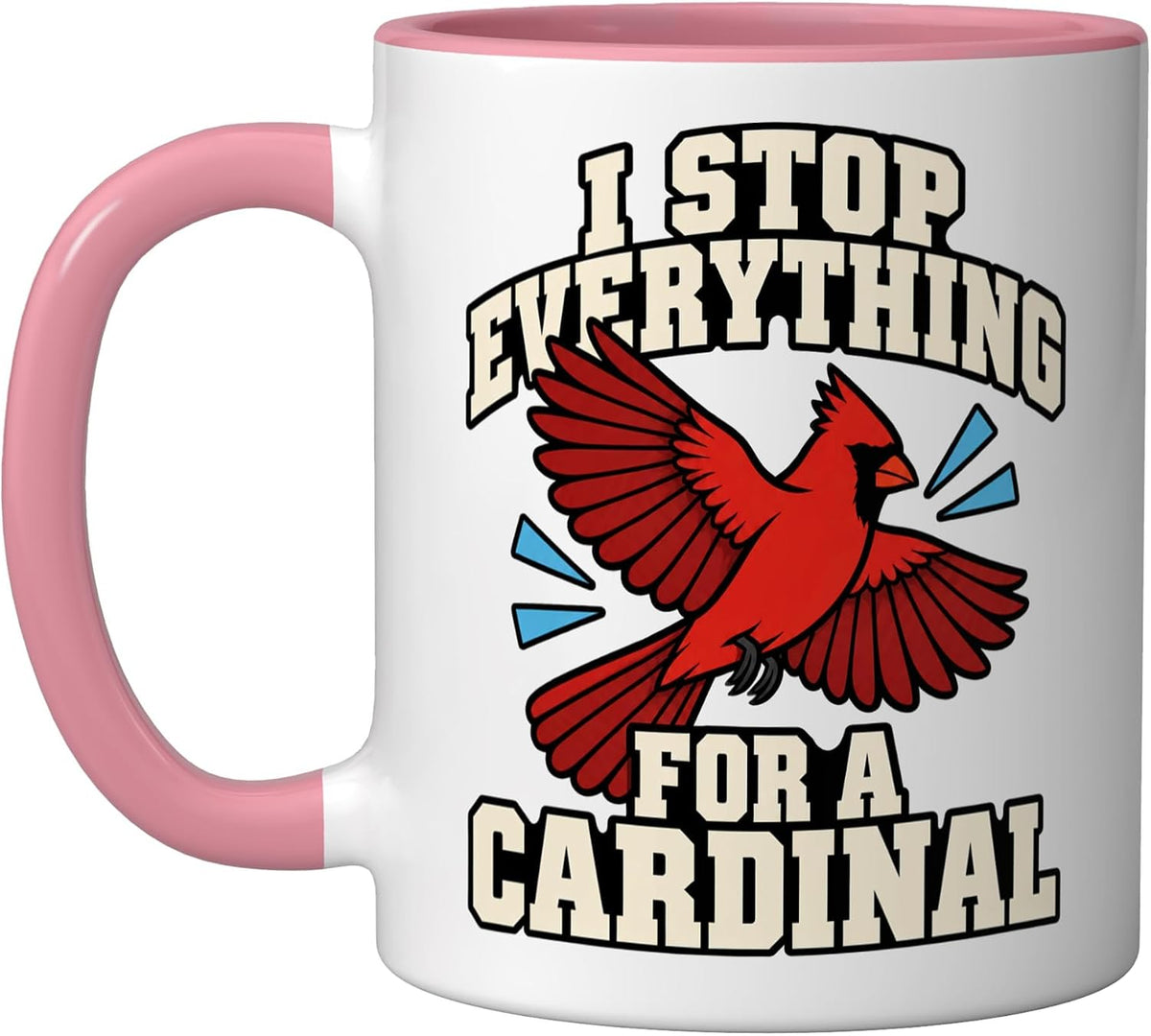 Cardinal Bird I Stop Everything For A Cardinal Memorial Ceramic Mug