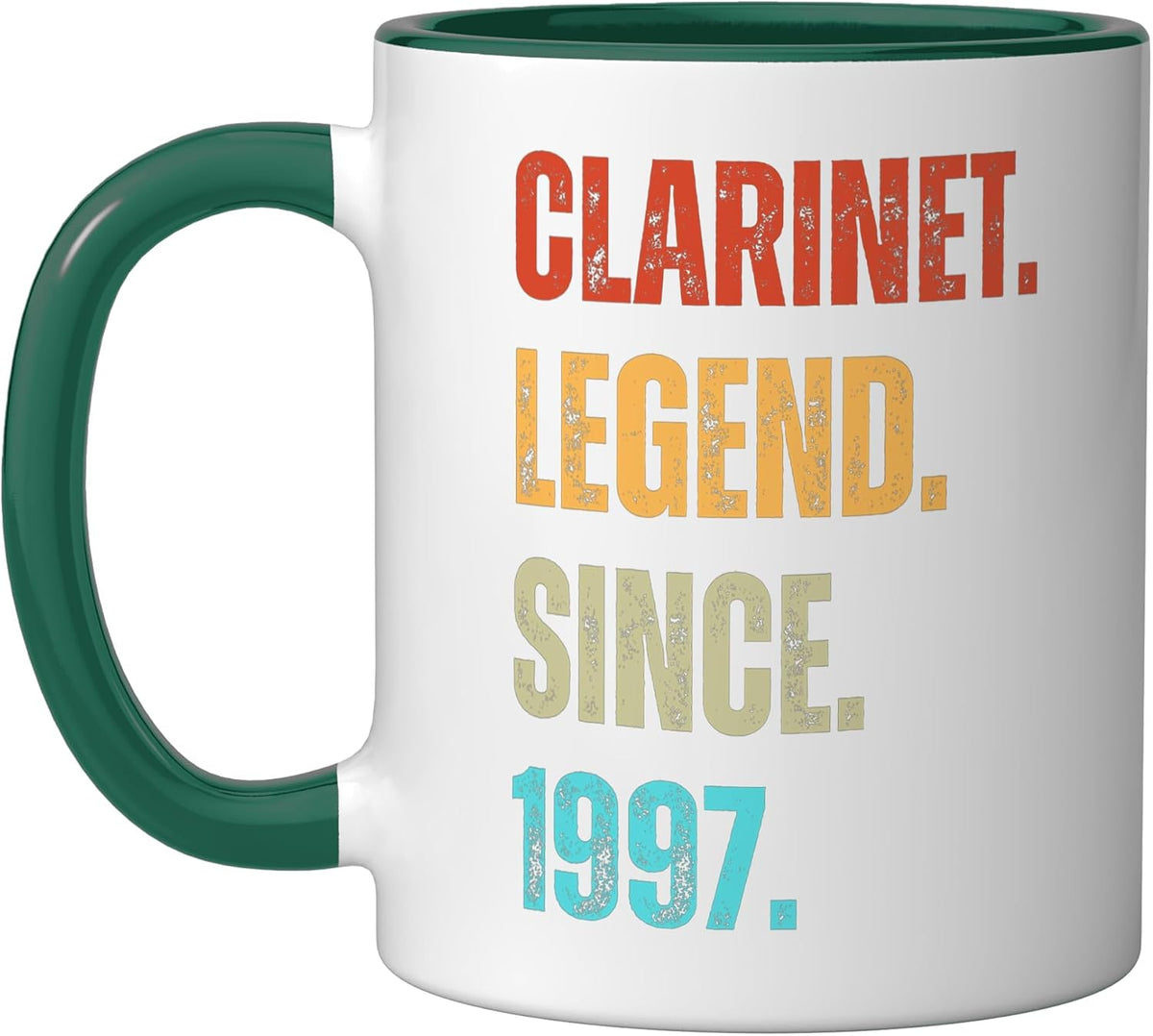 Clarinet Legend Since 1997 Retro Music Birthday Ceramic Mug