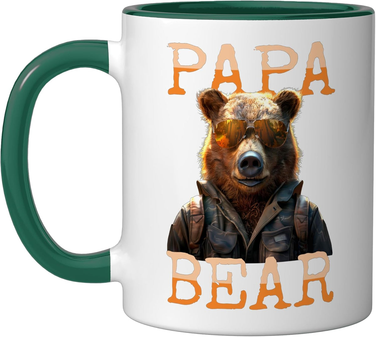 Papa Bear Daddy Bear Dad Father's Day Grizzly Brown Bears Ceramic Mug
