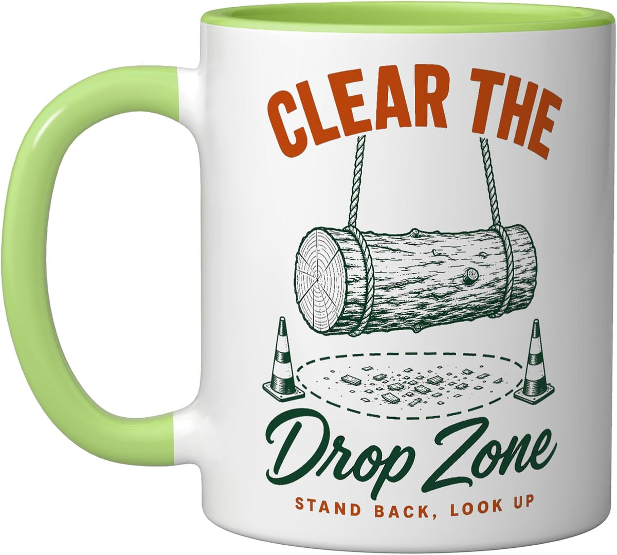 Clear The Drop Zone Stand Back Look Up Ceramic Mug