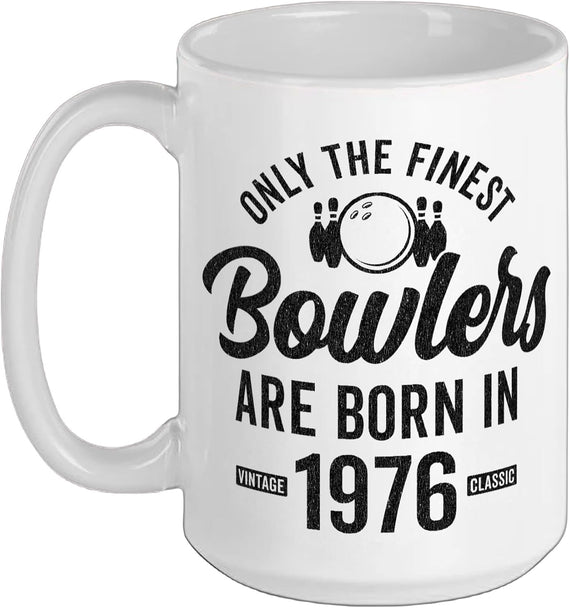 50 Year Old Bowler Bowling 1976 50th Birthday Ceramic Mug