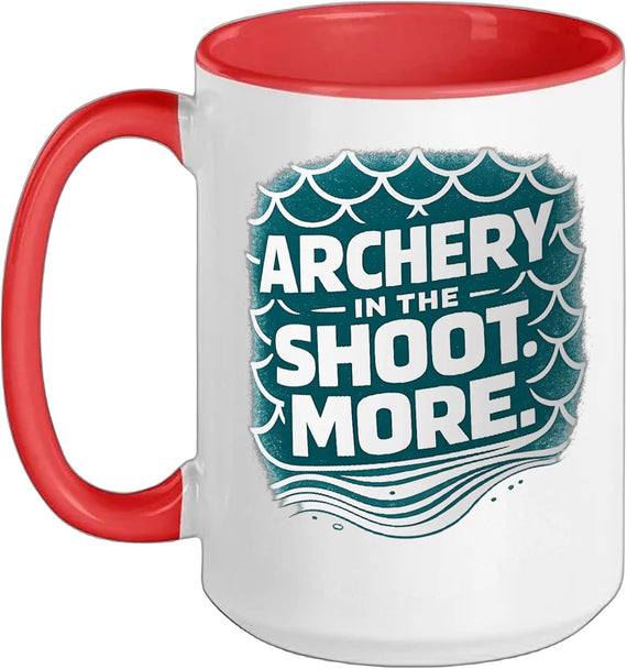 Archery In The Shoot More Bowfishing Funny Ceramic Mug