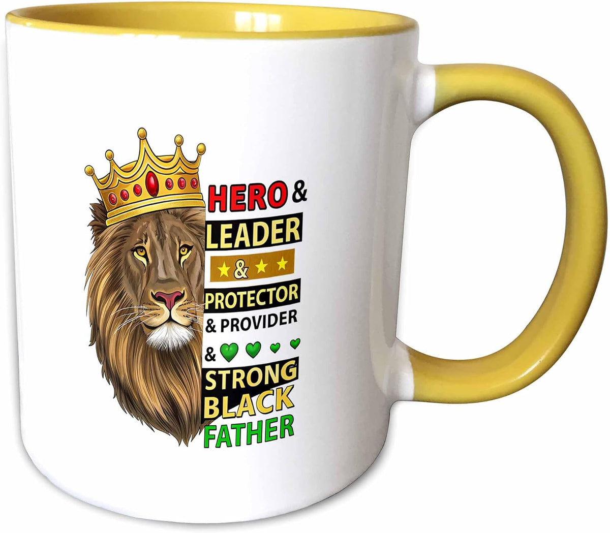 Crowned Lion. Hero, Leader, Protector Ceramic Mug
