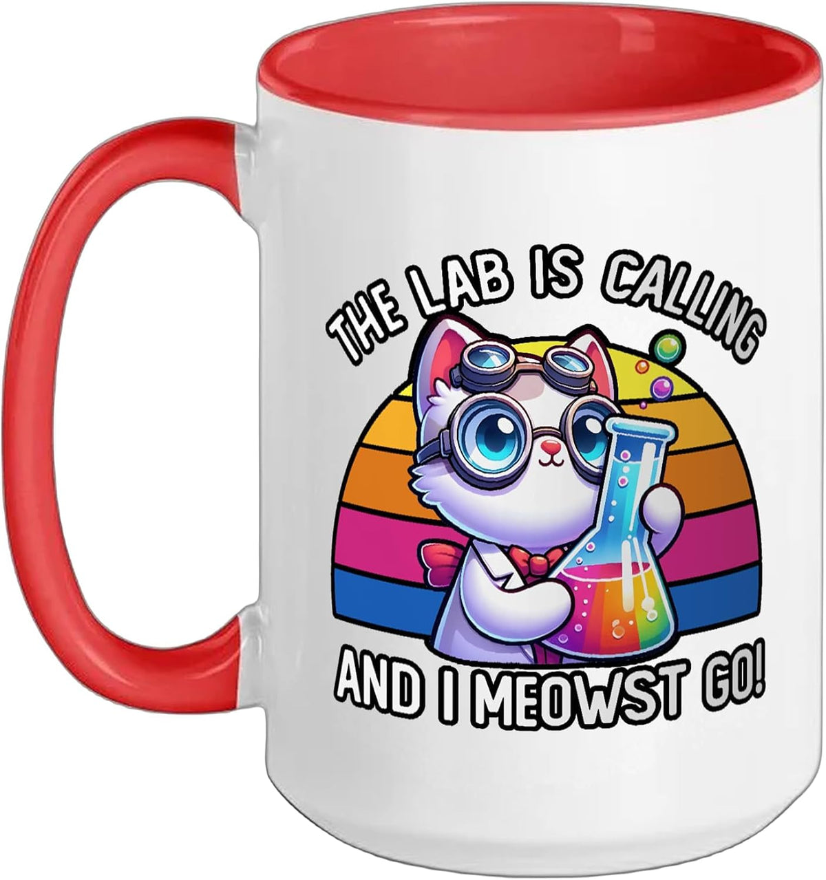 The Lab Is Calling And I'm Meowing Off Science Cat Ceramic Mug