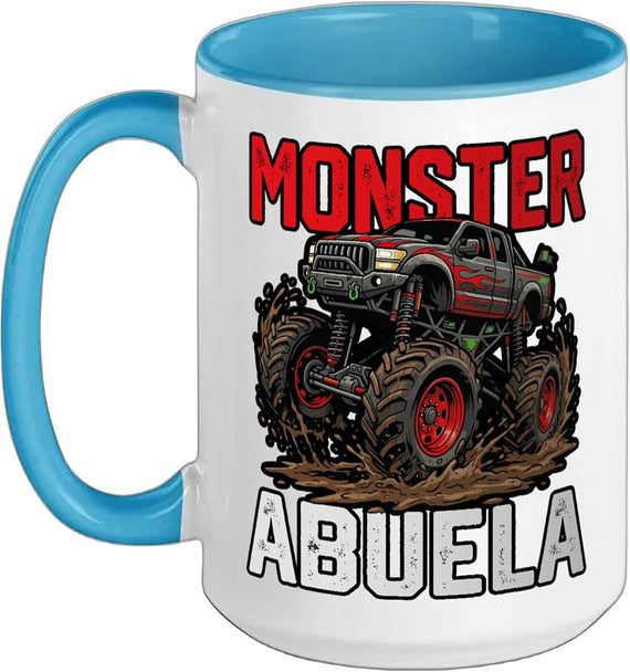 Monster Abuela Monster Truck Mud Racing Ceramic Mug