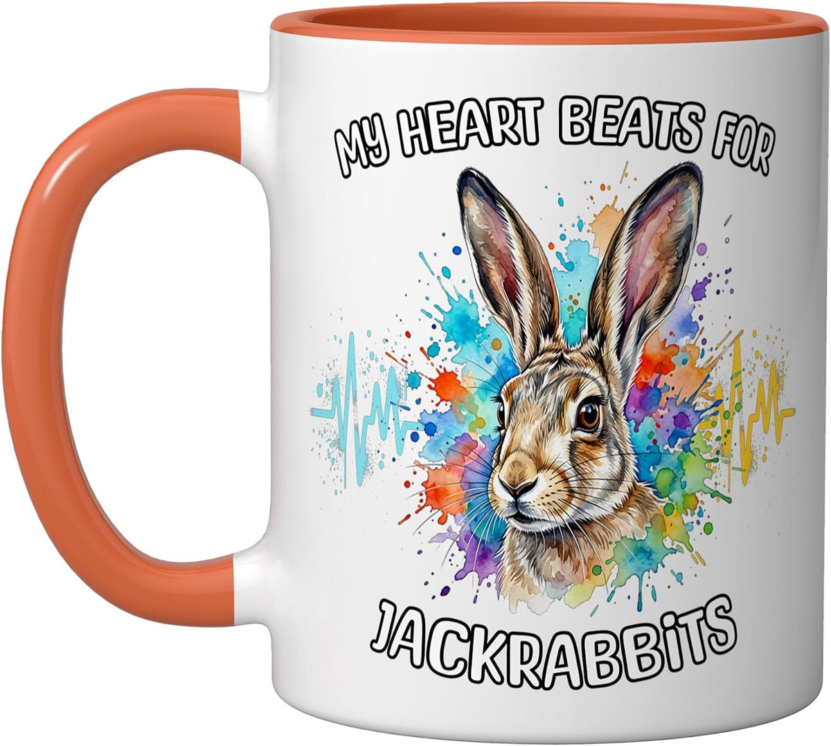 Jackrabbit Rabbit Ecg Jackrabbit Rabbit Ceramic Mug