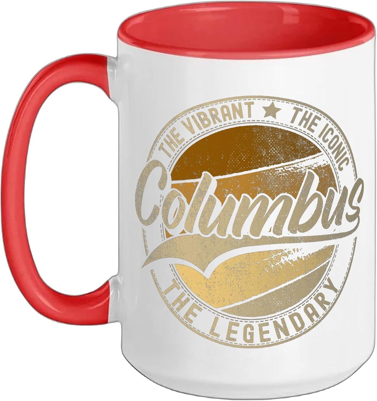 Columbus Ne, Nebraska, Vintage Distressed Ceramic Mug