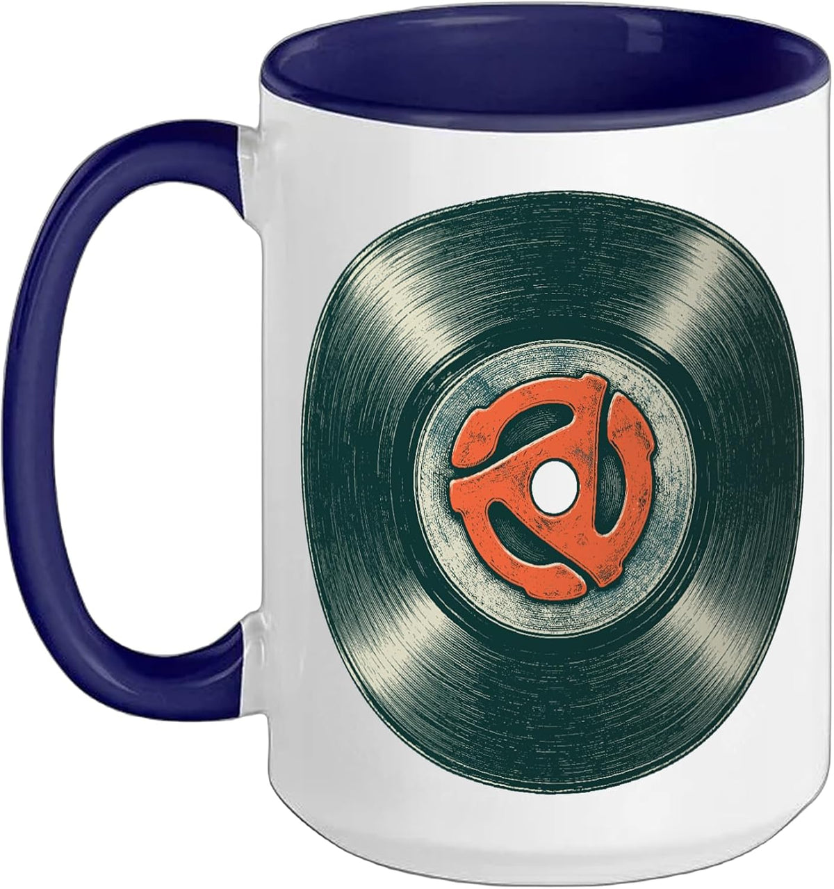 45 Rpm Record Adapter Vinyl Collector Music Lover Ceramic Mug