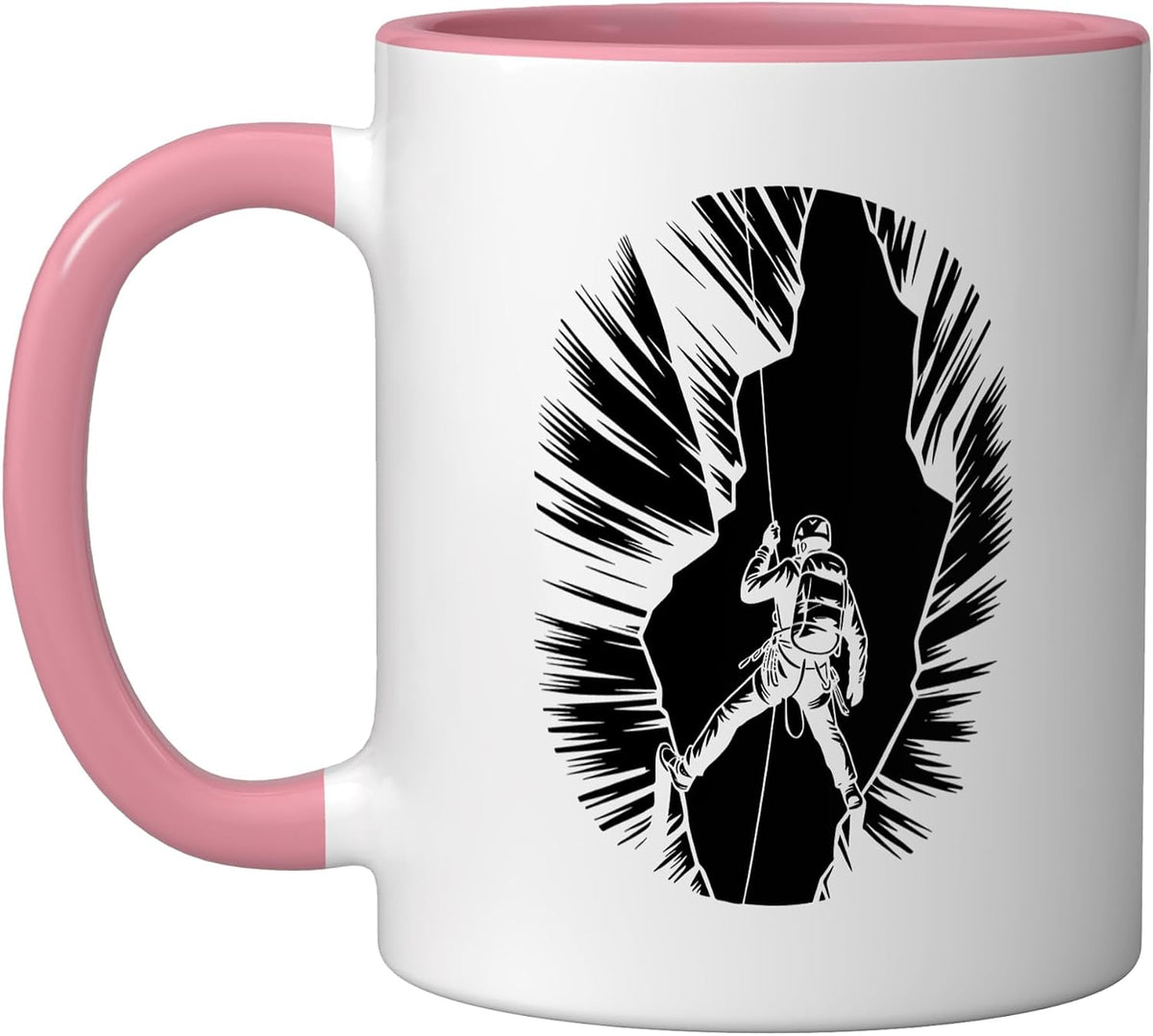 Canyoneering Squeeze Through Narrow Slot Canyon Rock Ceramic Mug