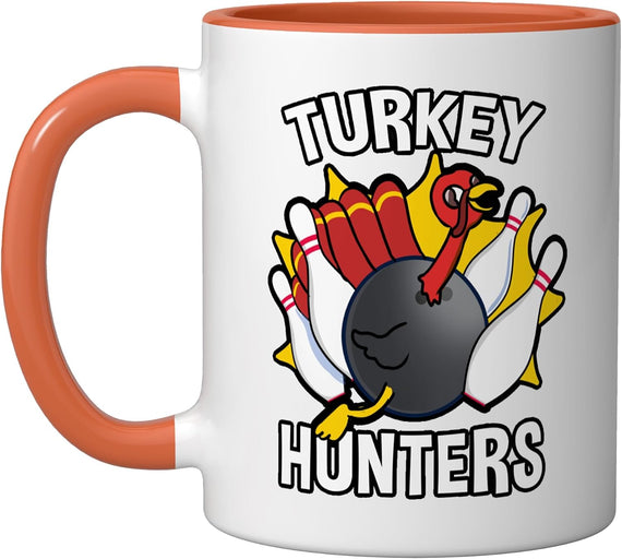 Turkey Hunters Bowling Funny Gift Ceramic Mug