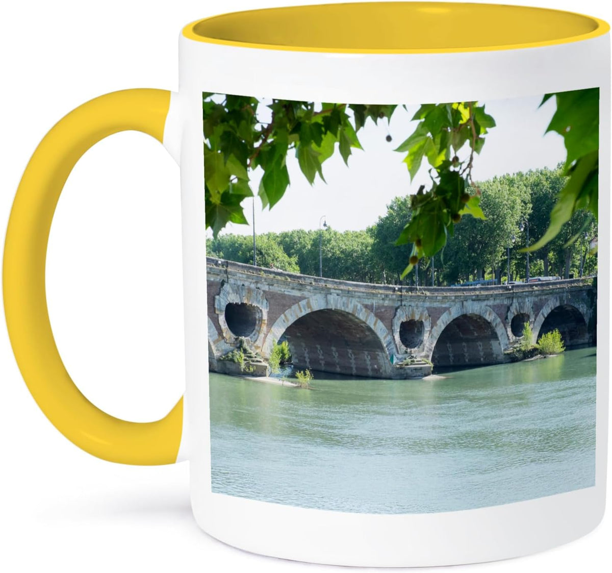 France, Toulouse, Pont Neuf Bridge Ceramic Mug