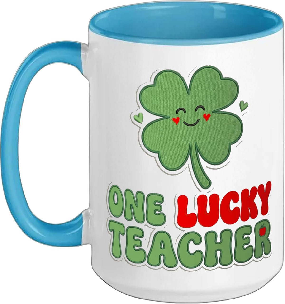One Lucky Teacher St. Patrick’S Day Irish Shamrock Lucky Ceramic Mug