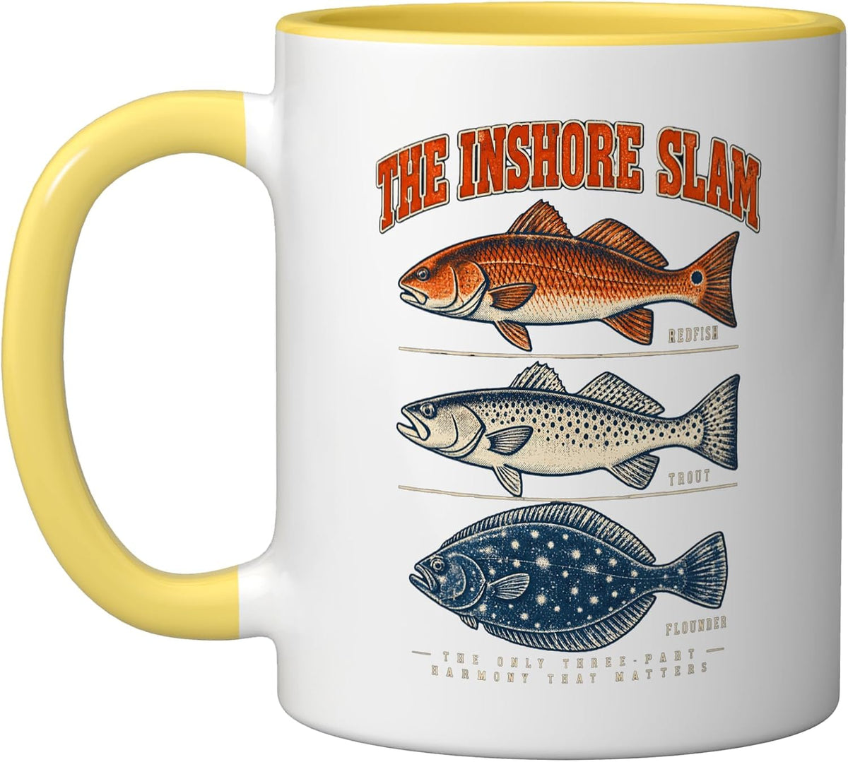 The Inshore Slam Redfish Trout Flounder Ceramic Mug