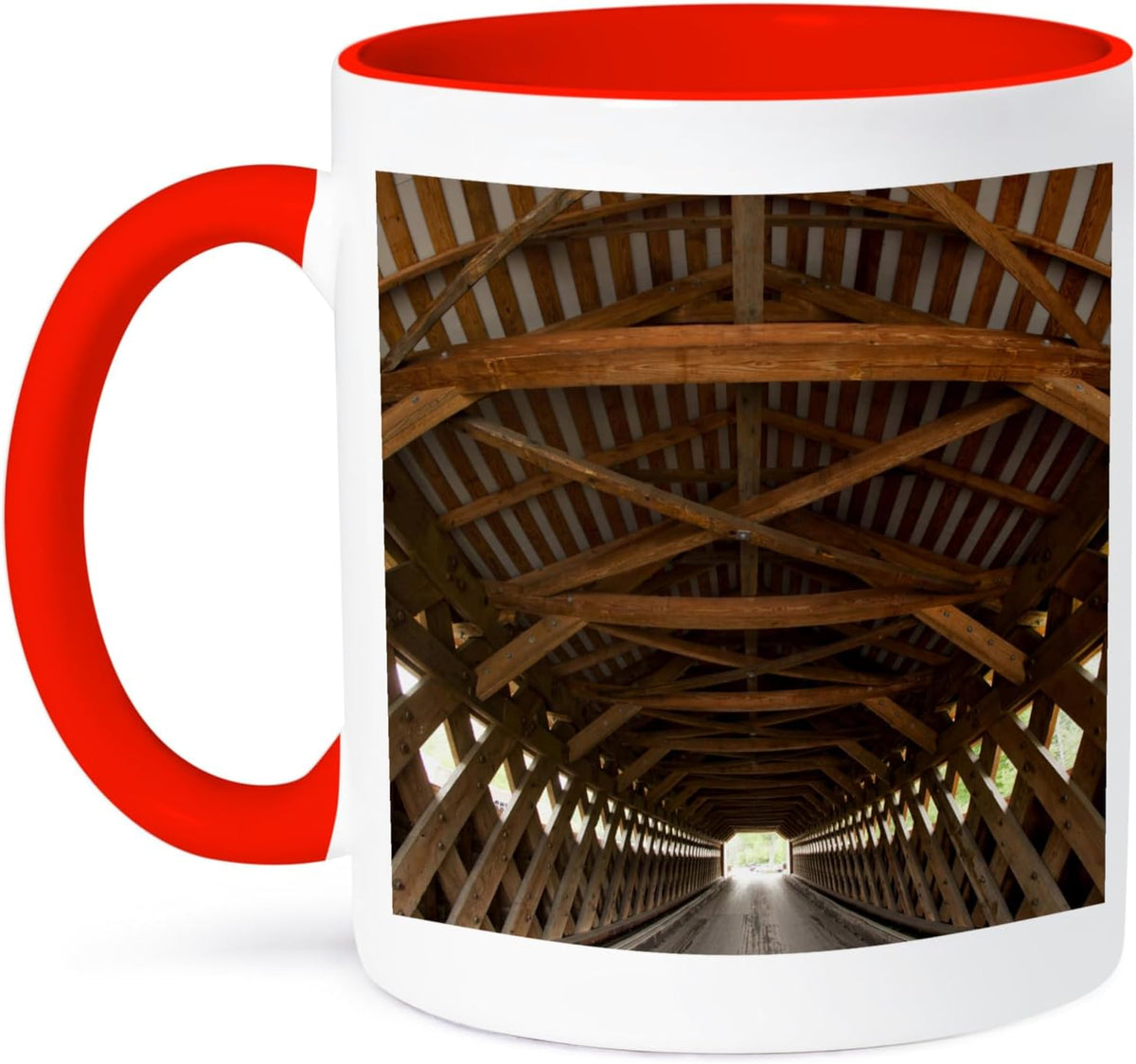 Vermont, Bennington, Mill Covered Bridge Ceramic Mug