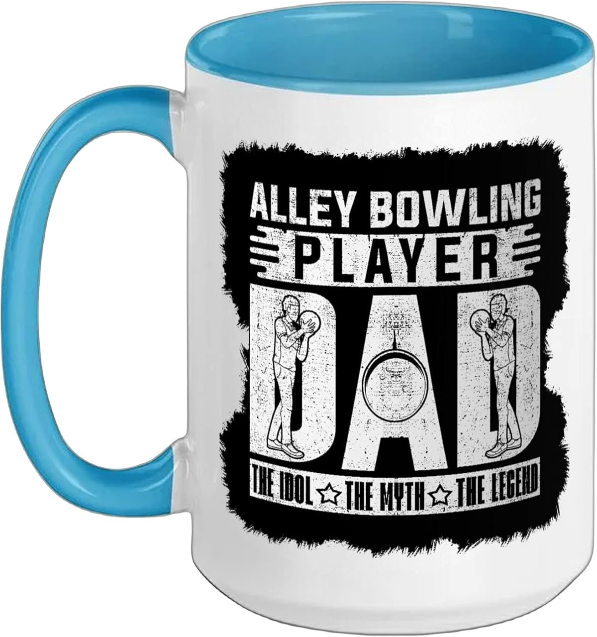 Alley Bowling Player Dad The Bowling Player Alley Bowling Ceramic Mug
