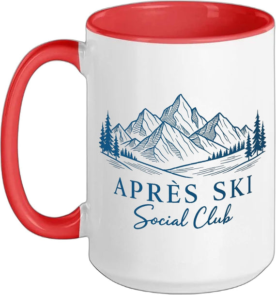 AprèS Ski Social Club Mountain Ski Resort Ceramic Mug