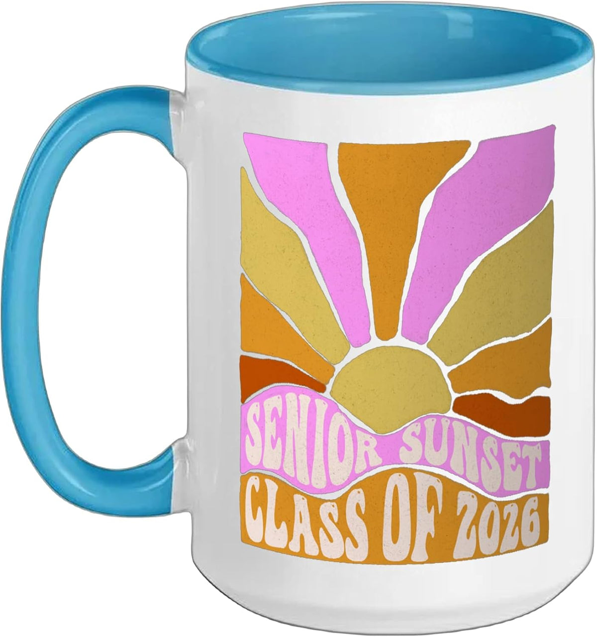 Senior Sunset Class Of 2026 Retro Graduation Class 2026 Ceramic Mug