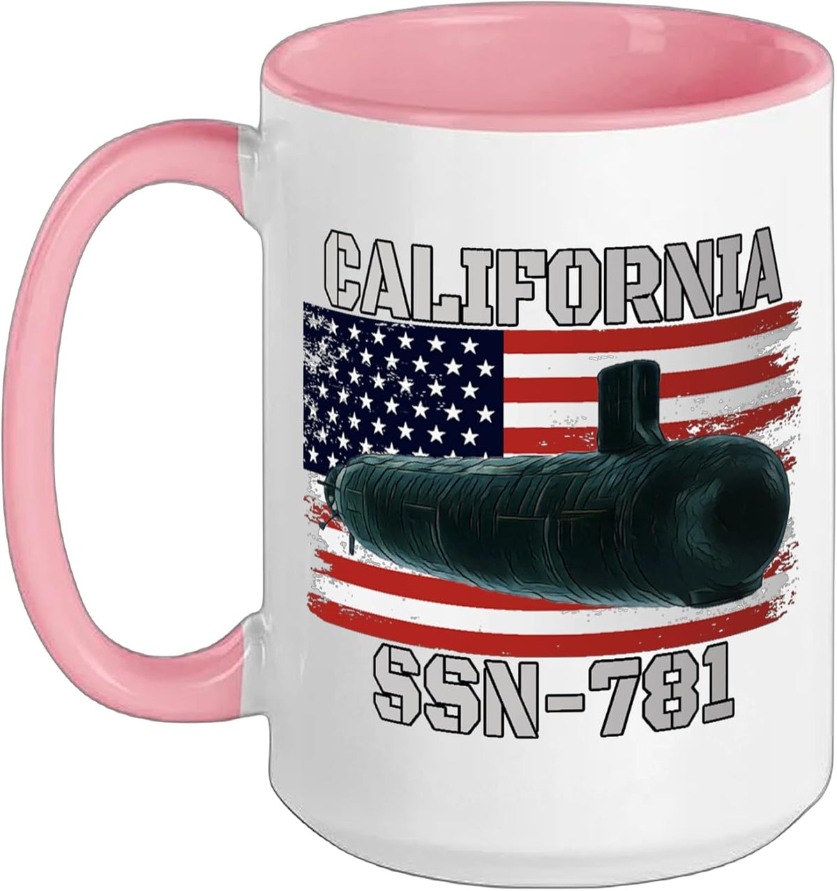 Submarine Uss California Ssn-781 Veteran Grandfather Dad Ceramic Mug