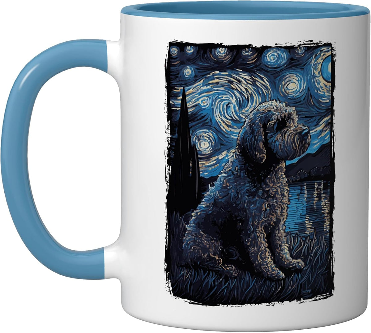 Lagotto Romagnolo Starry Night Water Dog Ceramic Mug