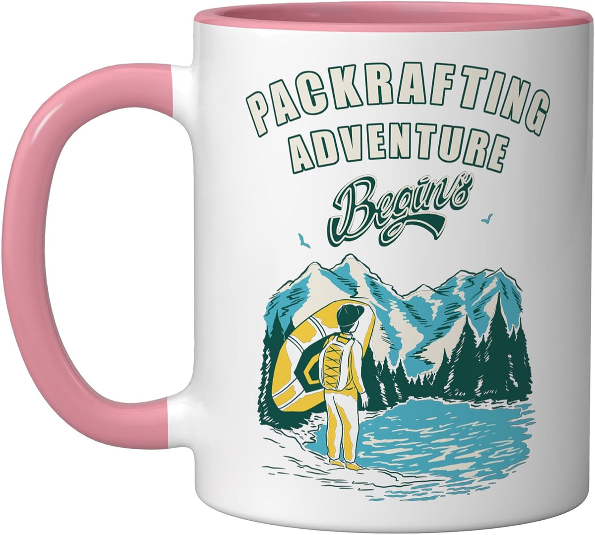 Packraft-Boat Rafting-Kayak Kayaking Rafting Packrafting Ceramic Mug