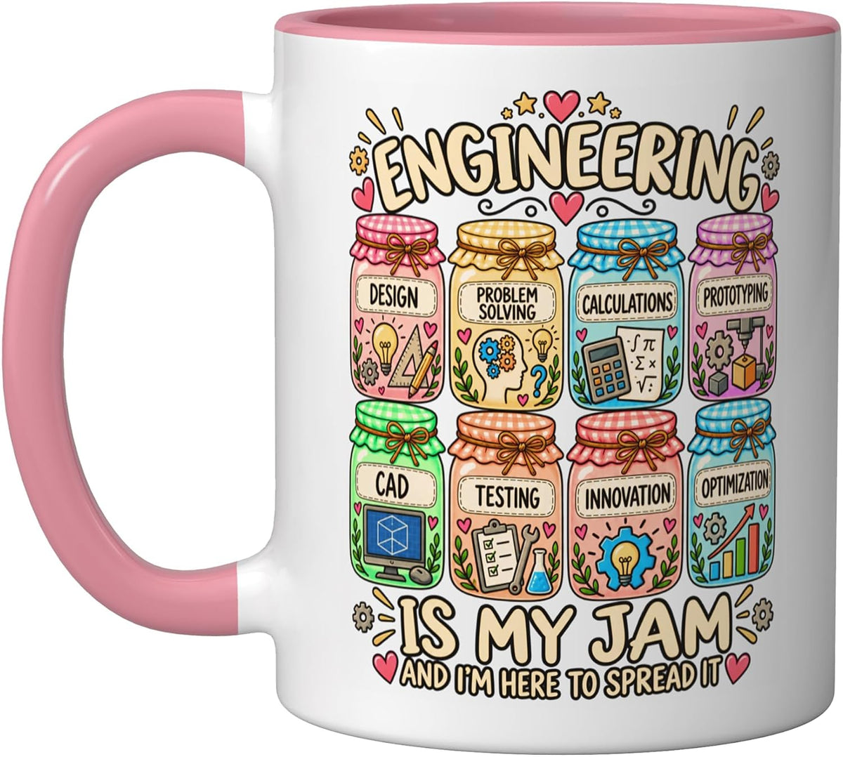 Engineering Is My Jam Civil Engineer Workshop Stem Science Ceramic Mug