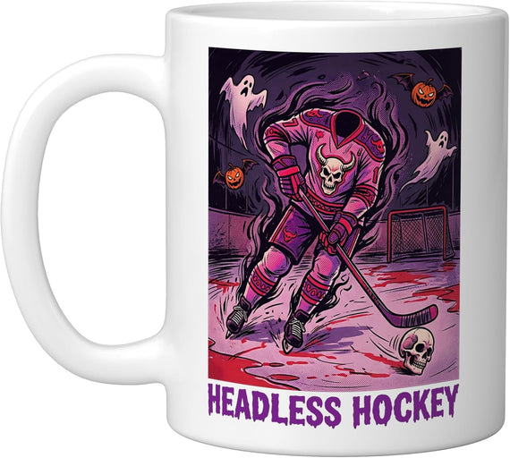 Headless Hockey Player Team Coach Spooky Scary Horror Ceramic Mug