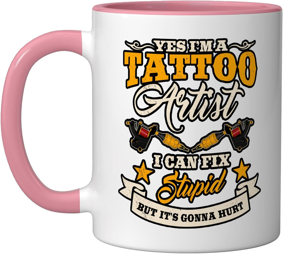 Tattoo Lover Assistant Inking Pen Machine Tattooist Artist Ceramic Mug