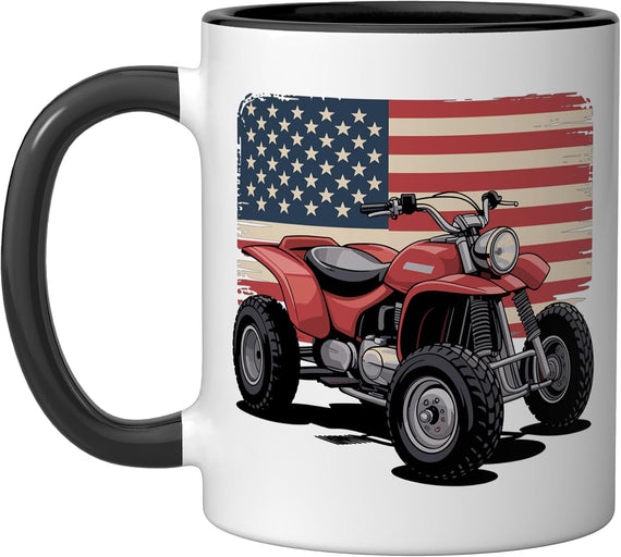Best Atv Art For Men Women Kids Atv Rider Quad Dirt Racer Ceramic Mug