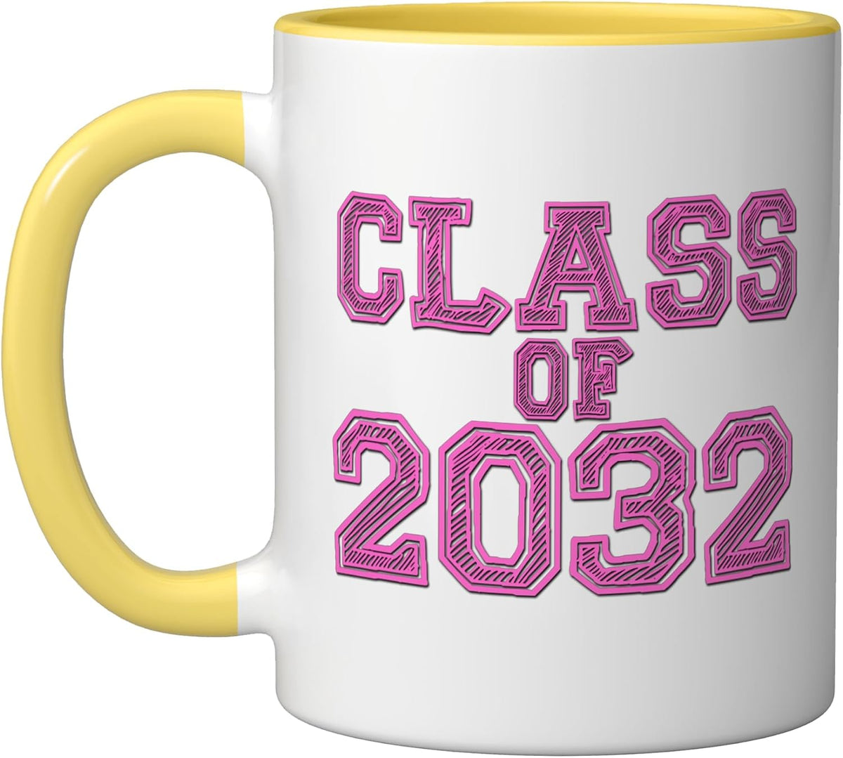 Class Of 2032 Pink For Girls School Start Ceramic Mug