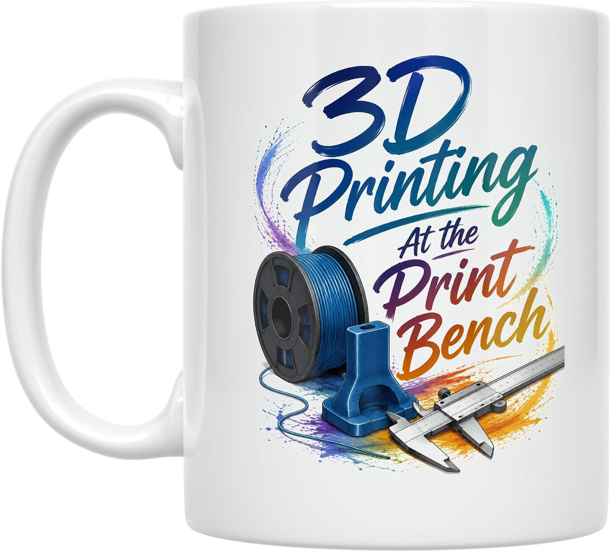 3d Printing Mug - At The Print Bench Design - Ceramic Ceramic Mug