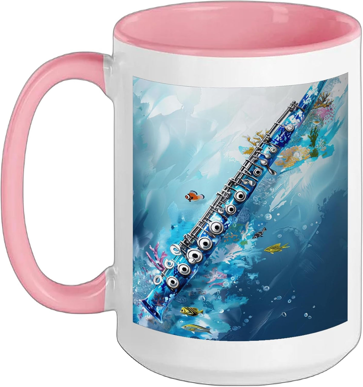 Transverse Flute Water Ceramic Mug