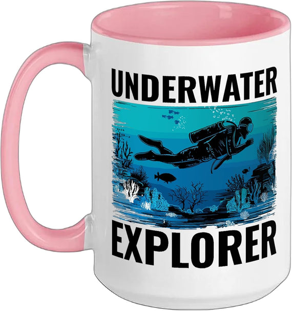 Underwater Explorer Under Water Diver Scuba Divers Ceramic Mug