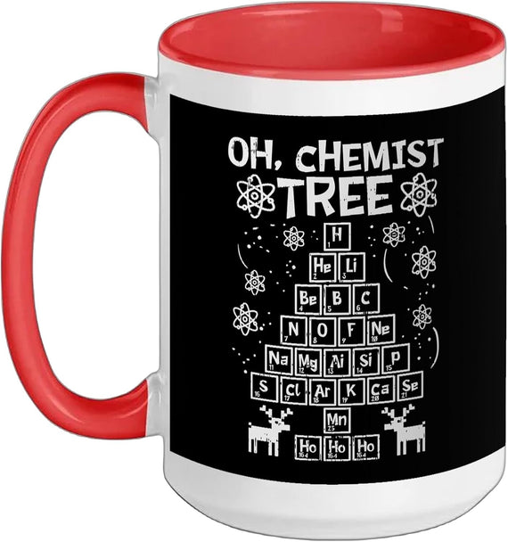 Christmas Oh Chemist Tree Shirt Ho Chemistry Student Ceramic Mug