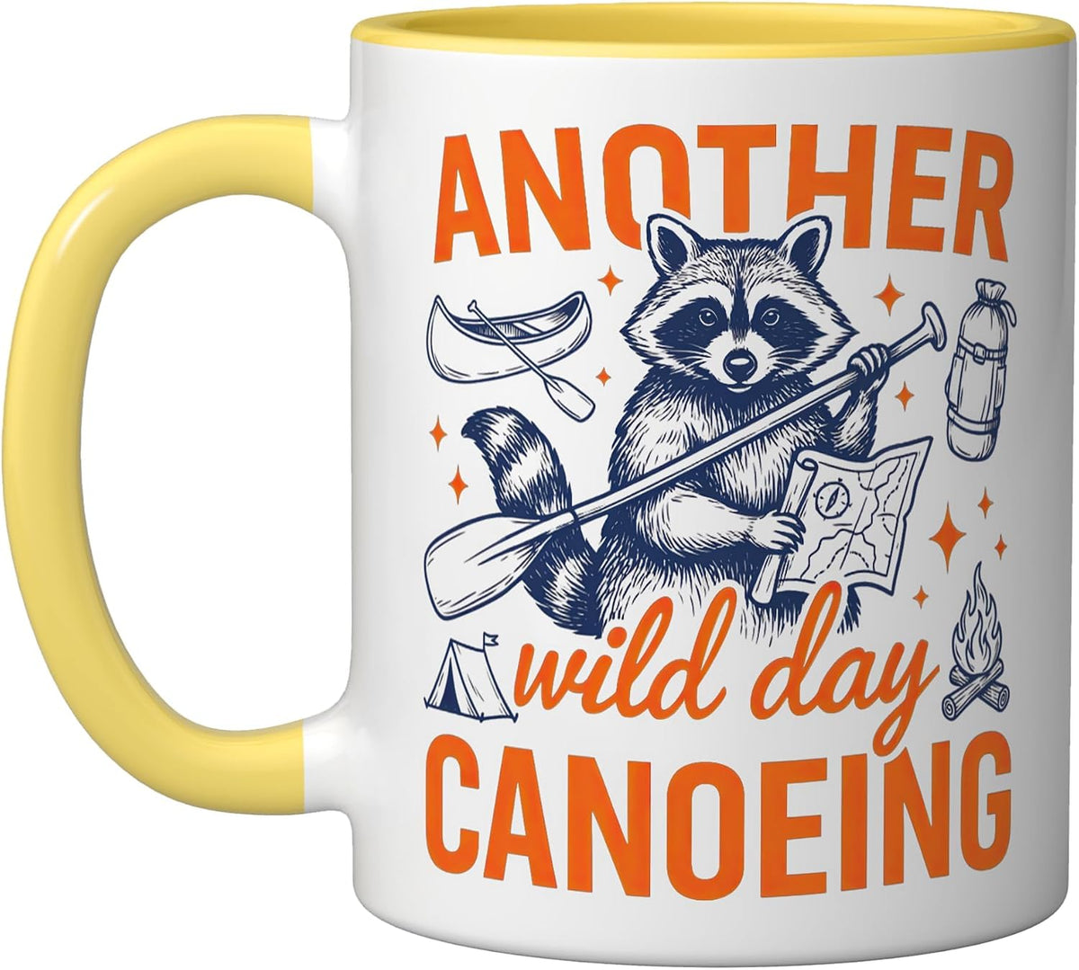 Canoeing Canoe Paddle Paddling Canoeist Whitewater Ceramic Mug
